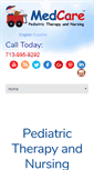 Mobile Screenshot of medcarepediatric.com