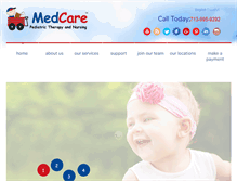 Tablet Screenshot of medcarepediatric.com